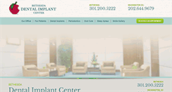 Desktop Screenshot of bethesdadentalimplantcenter.com